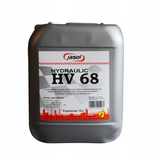 ГИДРАВЛИЧЕСКОЕ МАСЛО JASOL L-HV 68 10 L