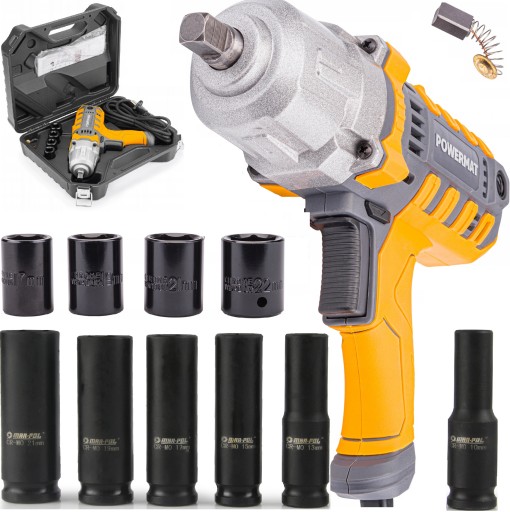 ЕЛЕКТРИЧНИЙ УДАРНИЙ ГАЙКОВЕРТ ДЛЯ КОЛІС 2100 ВТ З НАСАДКАМИ