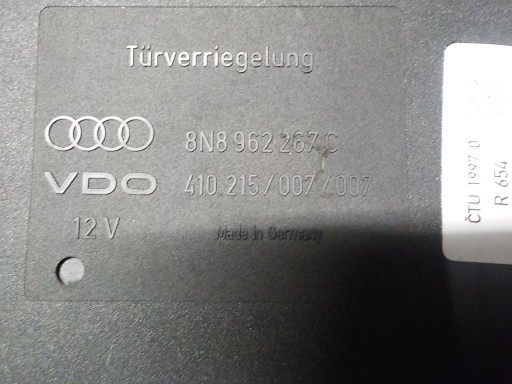 AUDI TT et 8N Unité commande confort 8N8962267C VDO