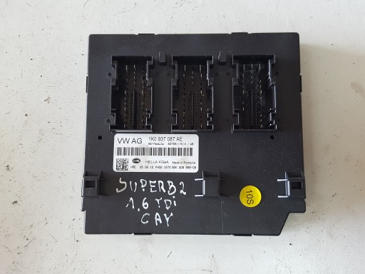 Skoda superb 2 ii 08-12 модуль контроллера комфорта 1k0937087ae