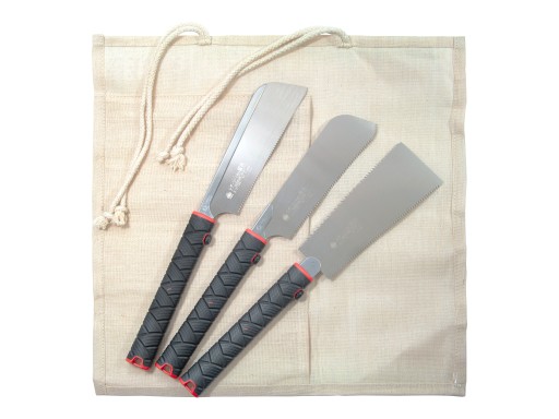 Набор из 3-х японских пил COMPACT, Ryoba, Kataba, Dozuki, GYOKUCHO