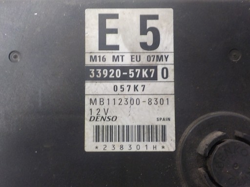 SUZUKI SX4 (EY, GY) computer control unit 33920-57K7 MB112300-8301 E5