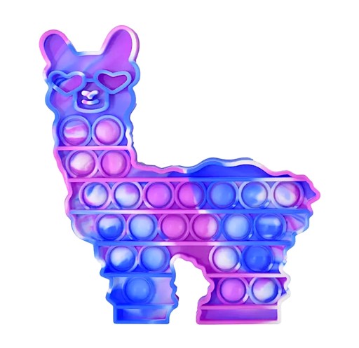 Іграшка лама альпака Popit pop it push bubble game