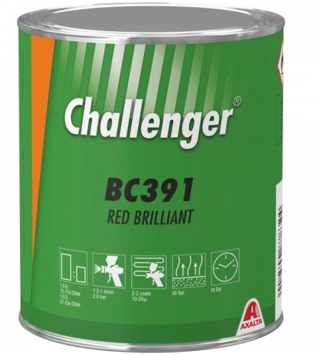 Базове покриття Challenger AXALTA BC391 RED BRILLIAN