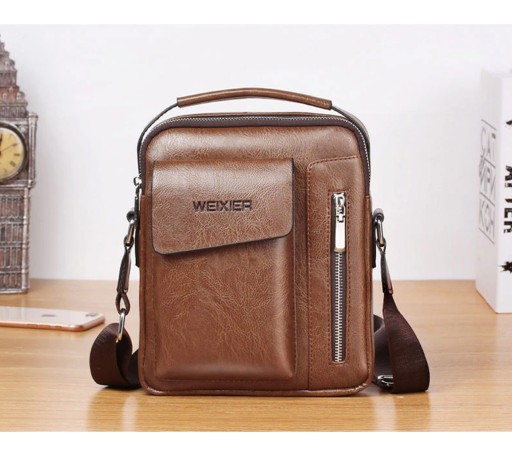 WAGON Мужская сумка через плечо MESSAGE винтажная стильная сумочка