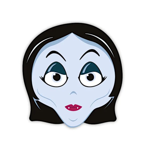 ПАПЕРОВА МАСКА ВАМПІРА НА ХЕЛЛОВІН 1 шт