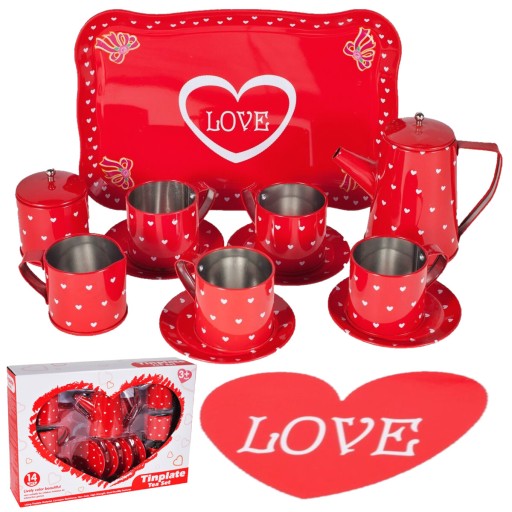 МЕТАЛЕВИЙ ЧАЙНИЙ НАБІР, ДИТЯЧИЙ ЧАЙНИЙ СЕРВІЗ