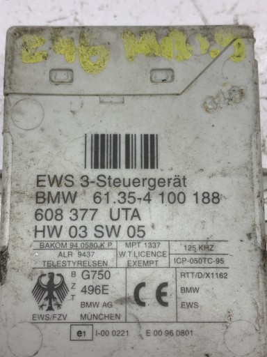 modul Bedienteil IMMOBILIZERA 61.35-4100188 BMW