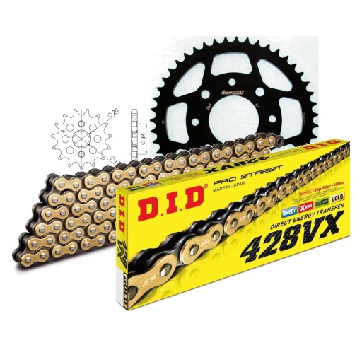 Комплект цепей Mxt Did сталь 428VX/118 без