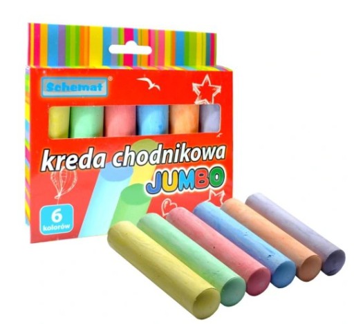 Крейда тротуарна Схема 6 шт.