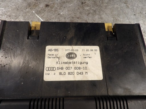 AUDI A3 E 8L PANEL BOCCHETTE, CLIMATIZZATORE ARIA CONDIZIONATA 8L0820043M 5HB007608-10