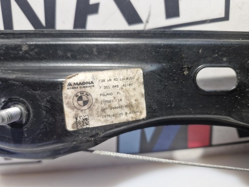 7351049 BMW F30 F31 window regulator mechanism left rear part