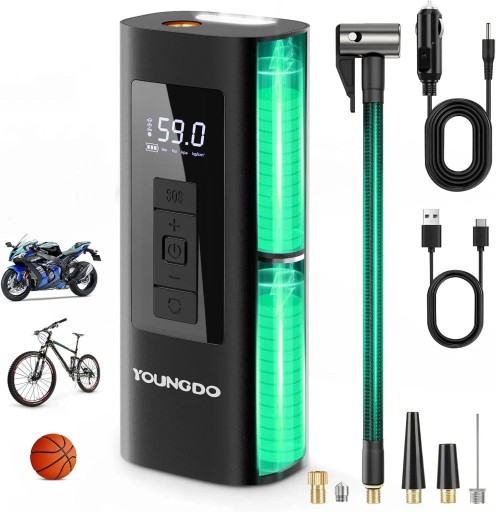 АКУМУЛЯТОРНИЙ ПОРТАТИВНИЙ КОМПРЕСОР ДЛЯ ВЕЛОСИПЕДНОГО НАСОСА ЕЛЕКТРОМОБІЛЯ
