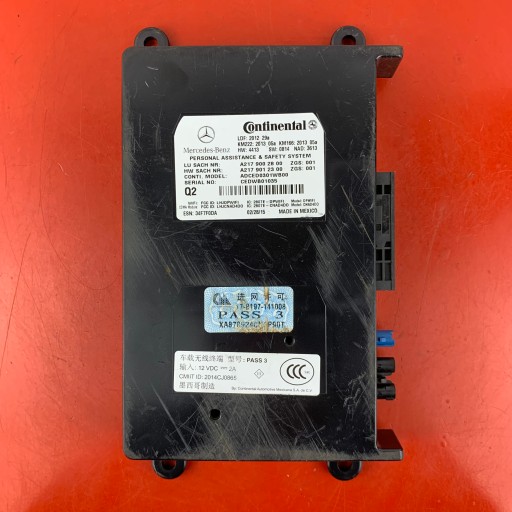 Mercedes-benz cla c117 x117 w117 контролер / комфорт модуль a2179002800