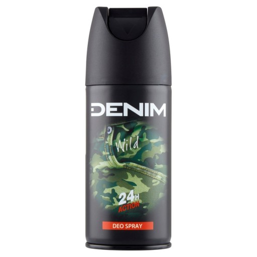 DENIM DEO SPRAY WILD włoski perfumowany DEZODORANT DLA MĘŻCZYZN 150ML ...