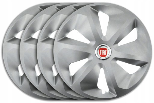Ковпаки 14 FIAT Linea Brava Panda Idea срібні RCS