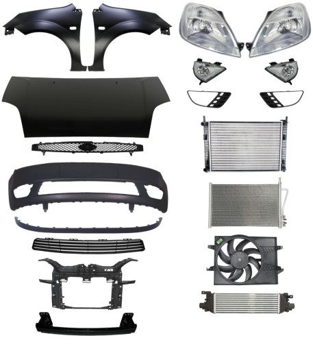 1788 - Ford Fiesta 01-05 Бампер Ремінь Капот Крило