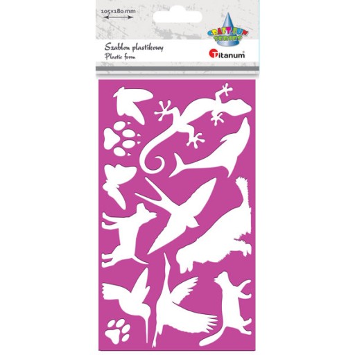 Пластиковий шаблон Titanum Animals 10,5 х 18 см