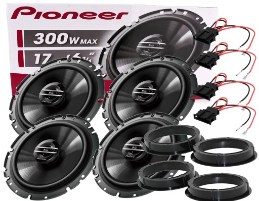 1720 - PIONEER КОЛОНКИ 2-DR SKODA SUPERB YETI ПЕРЕДНЯЯ ЗАДНЯЯ