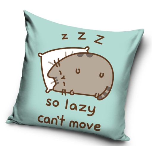 obliečka na vankúš 40x40 rozprávková velvet plyšová Mačka Pusheen