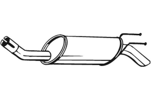 BOS148-167 - ГЛУШНИК ЗАДНЬОЇ ВИКЛОПНОЇ СИСТЕМИ BOSAL FIAT MULTIPLA 1.6 04.99-06.10