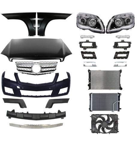 FB2FLKPLPR - Mercedes Benz GLK X204 08-12 Накладка на бампер Поддельный