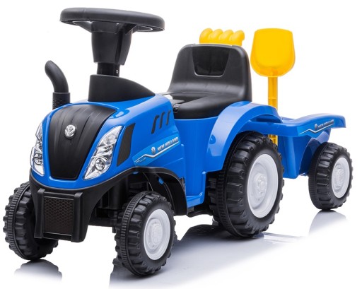 Jeździk Pchacz Traktor Z Przyczepką New Holland Traktorek Światło Dźwięk
