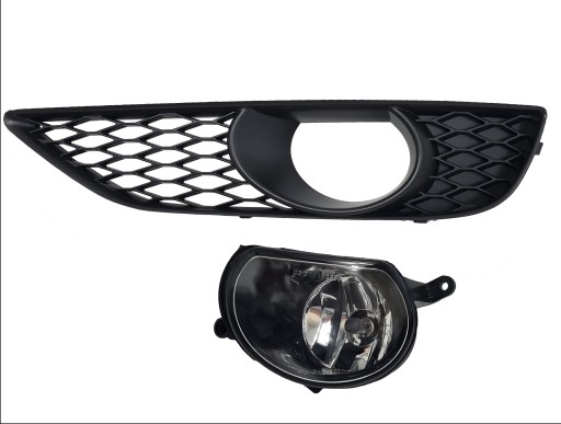 4L0807675c - AUDI Q7 4L0 S-LINE решітка бампера ліва + галогенна