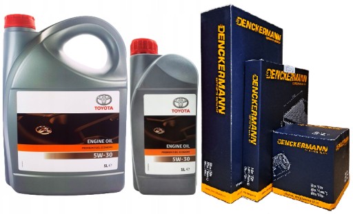 TOYOTA 5W30 МАСЛО + ФИЛЬТРЫ TOYOTA AVENSIS T25 2.0 d4-d 2004 г.