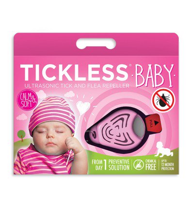 Ультразвуковий відлякувач кліщів TickLess Baby Pink