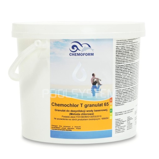 Chlor szok do basenu w granulacie Chemochlor T 65 3KG Chemoform