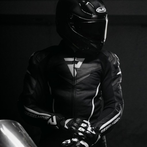 ШКІРЯНА КУРТКА REBELHORN FIGHTER BLACK 48