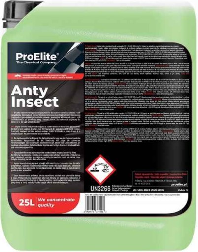 Anti Insect ProElite Моющая жидкость для удаления насекомых, концентрат насекомых, 25 л