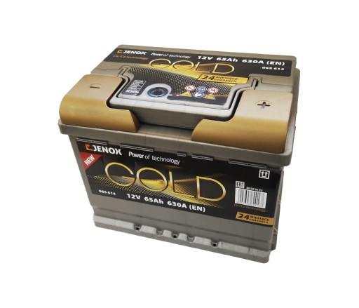 Акумулятор Jenox Gold New 12V 65AH 630a P + 065614