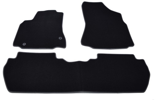 Велюрові килимки Black Diamond, Rimówka - Peugeot Partner 2008-2018.