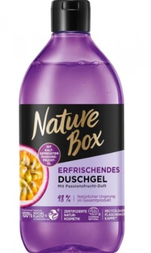 Nature Box, Passion, Żel pod prysznic, 385ml