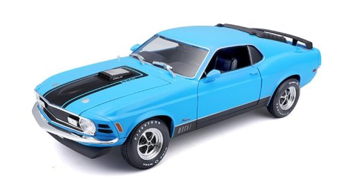 МОДЕЛЬ FORD MUSTANG MACH1 1:18 СИНИЙ