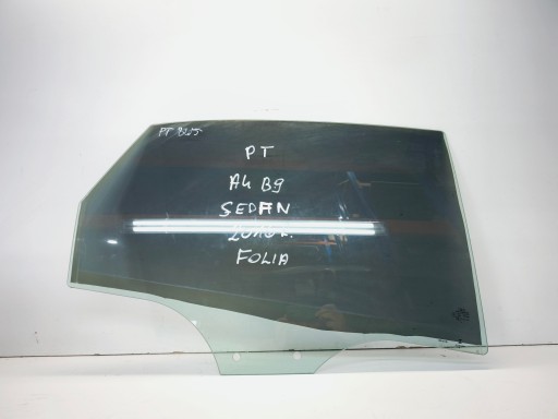 window side door right rear part AUDI A4 B9 sedan 8W5845206 2016R FOLIA