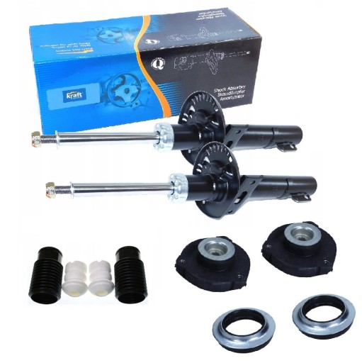 4006576 - Передние амортизаторы, отбойники + подушки подшипника vw fox polo 9n audi a2 fabia