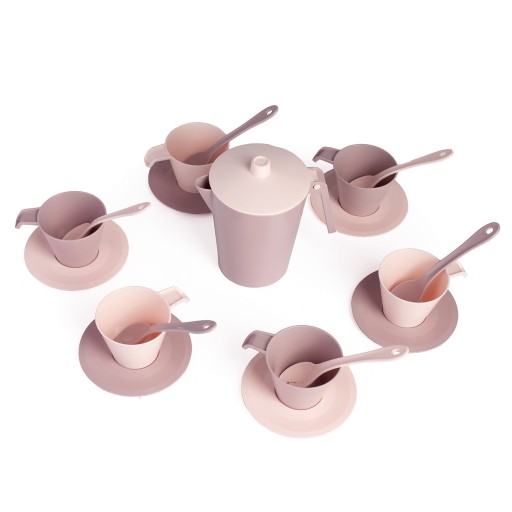 РОЖЕВИЙ КАВНИЙ СЕРВІЗ ДЛЯ ДІТЕЙ, 19 ГЛЕЧОК EL WADER