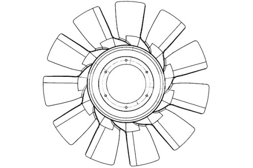 82 000P - MAHLE FAN FAN SCANIA P G R T DC13.05-DC16.22 03.04-