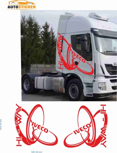 НАЛІЙКИ НАКЛЕЙКИ ШПОН TIR IVECO TRUCK MODEL 05