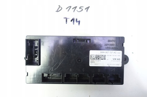 Модуль керування кондиціонером vw caddy 5wa907727ac