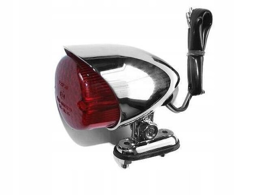 LA-217 - Задний фонарь задний универсальный металлический хром E11