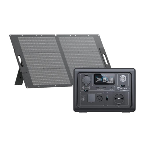 Мобильный солнечный комплект bluetti eb3a 268,8wh и 230 в - 600 вт + pv100 100 вт