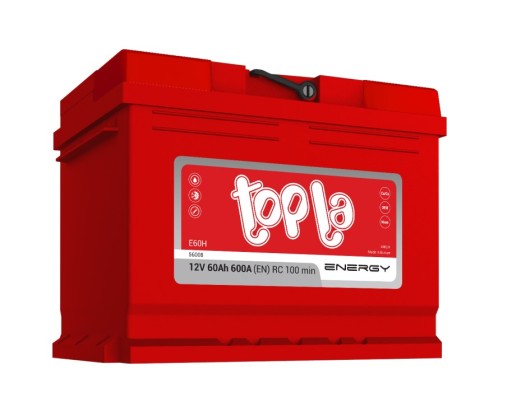 Акумулятор Topla Energy 12V 60Ah 600A P + E60H