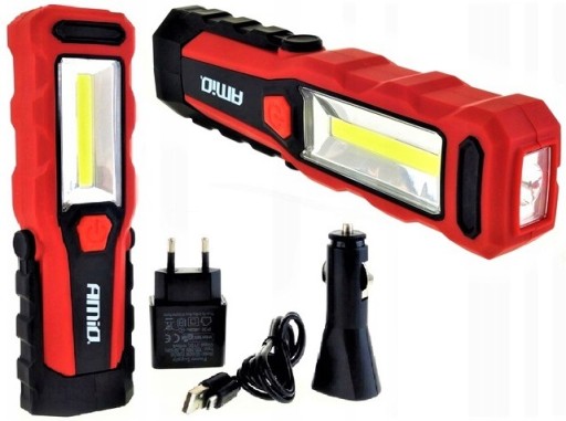 ПОТУЖНИЙ АКУМУЛЯТОРНИЙ СВІТЛОДІОДНИЙ ЛІХТАРИК З МАГНІТОМ