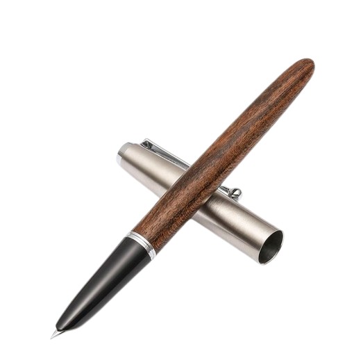 Jinhao 51a Classic Retro Wood Fountain Pen сер