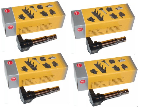 MS14402 - 4 катушки зажигания audi a3 seat skoda vw golf 1.2 1.4 1.6 ngk u5002 48003