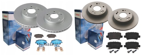 ДИСКИ КОЛОДКИ BOSCH ПЕРЕДНЯЯ ЗАДНЯЯ HONDA CIVIC VIII